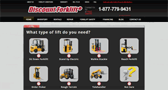 Desktop Screenshot of discountforkliftbrokers.com